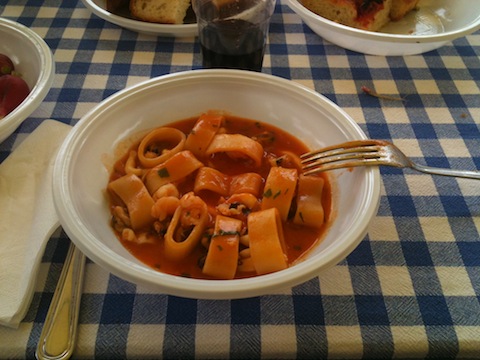 Italian meal - sea food pasta