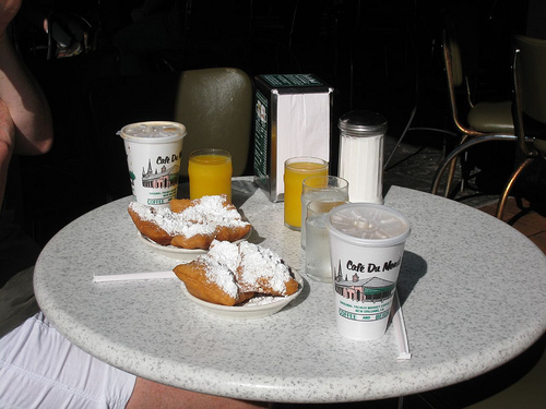 Coffee and Beignets at Cafe du Monde